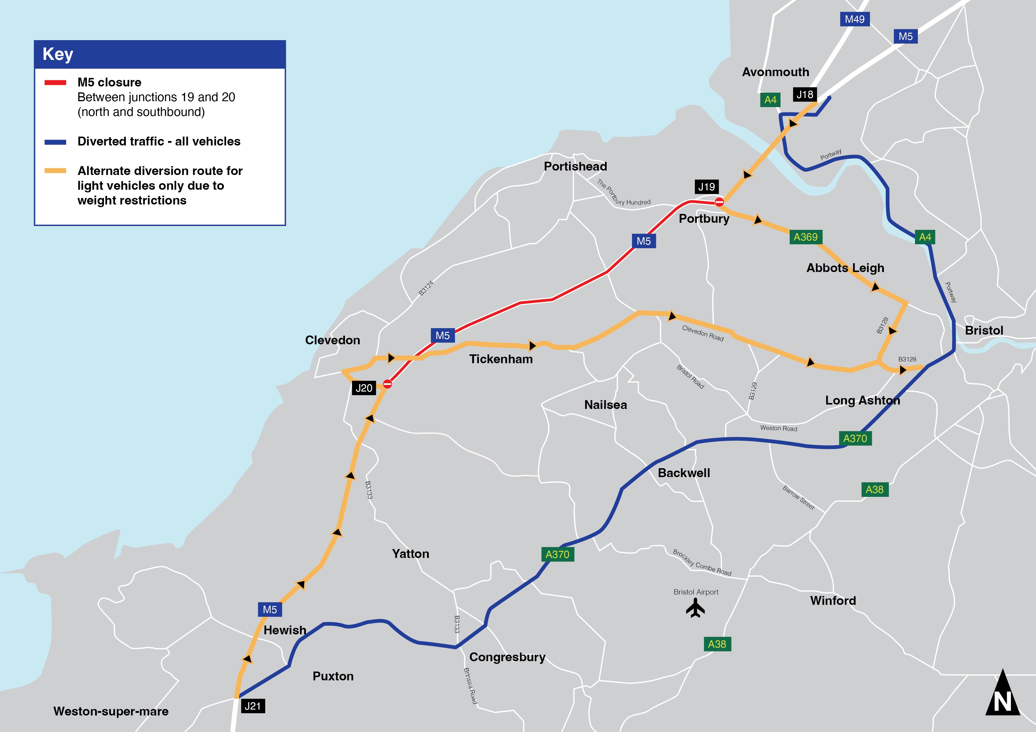 Plan ahead for M5 road closures North Somerset Life